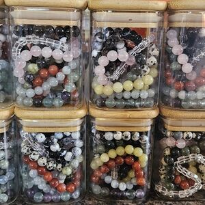 Mystery Crystal/Stone Bracelet Jar Or Bag 10 Pieces